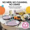 50 Count Pink Birthday Party Plates Disposable Dinnerware for Girls Baby Shower Celebration 9 Inch